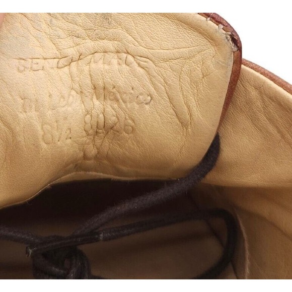 Bed Stu Mens 8.5 Holmes Brown Leather Lace Up Shoes Oxford Bench Made Distressed - Picture 7 of 8